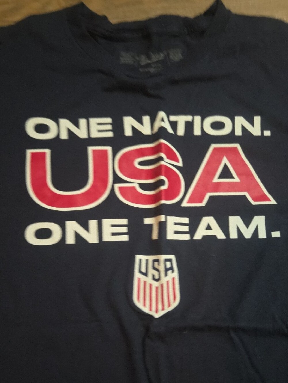 USA One Nation One Team Navy Short Sleeve Tee - Picture 3 of 4